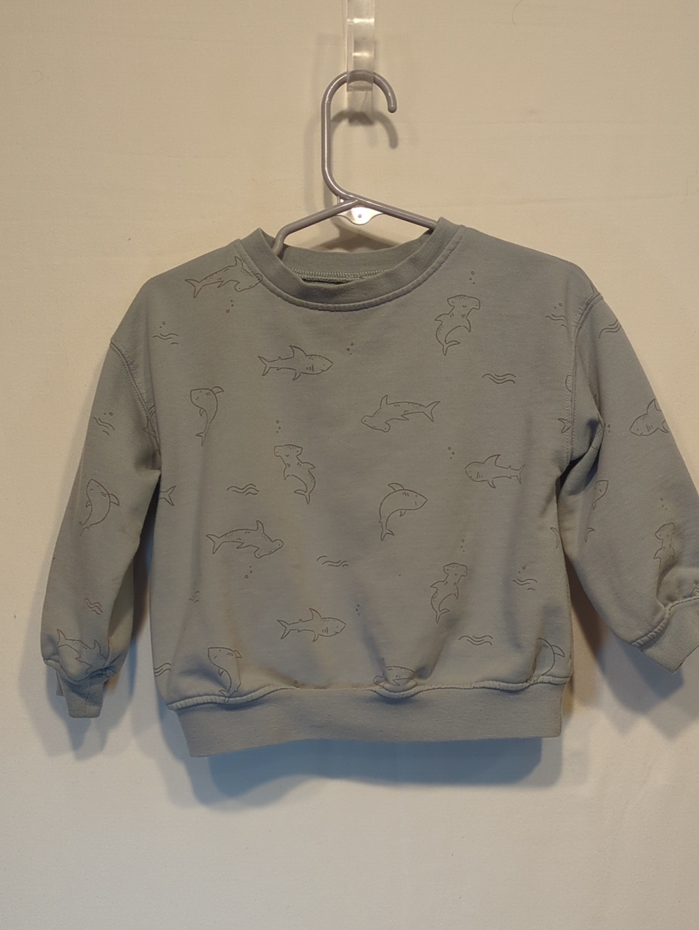 Rylee + Cru Shark Print Crewneck Sweatshirt